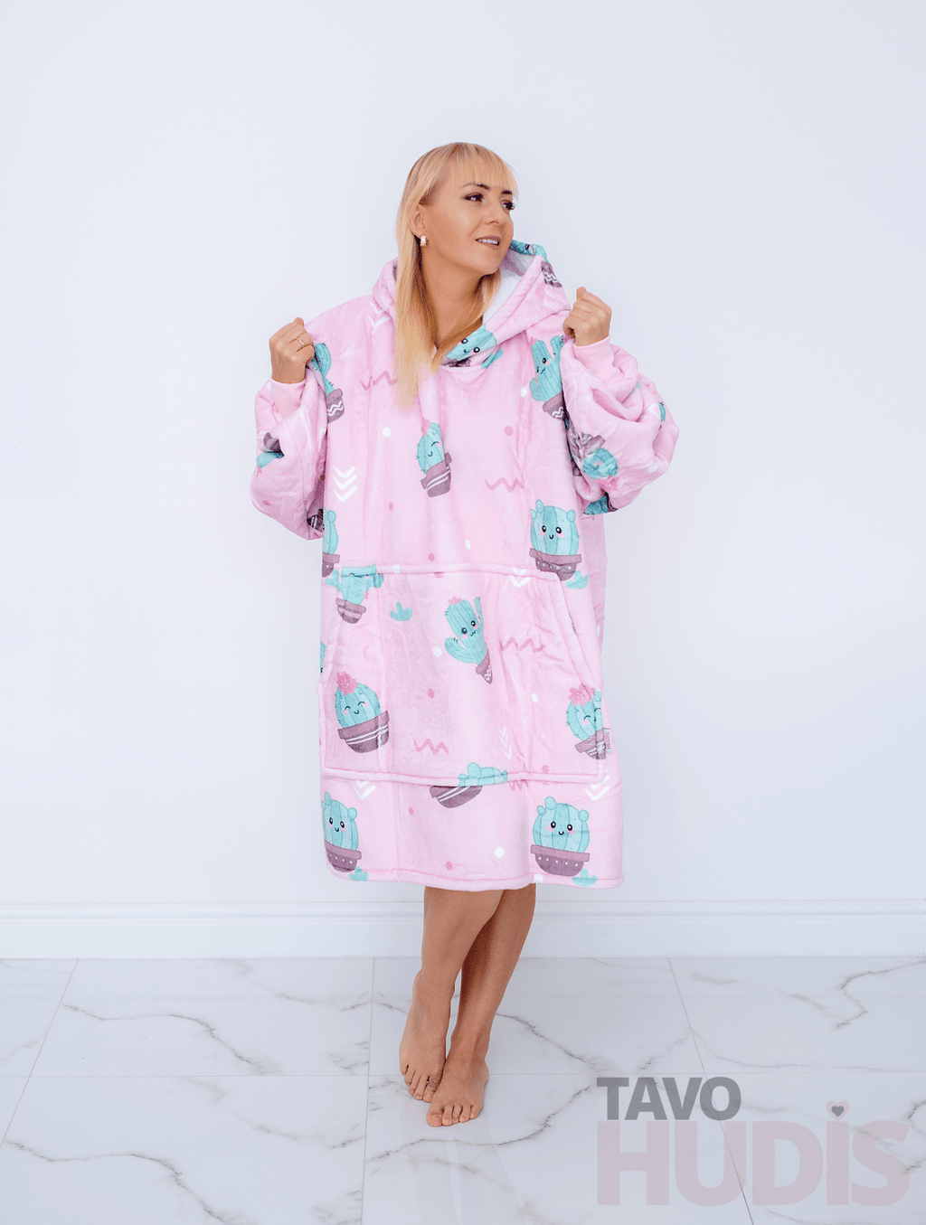 Cacti Blanket Hoodie