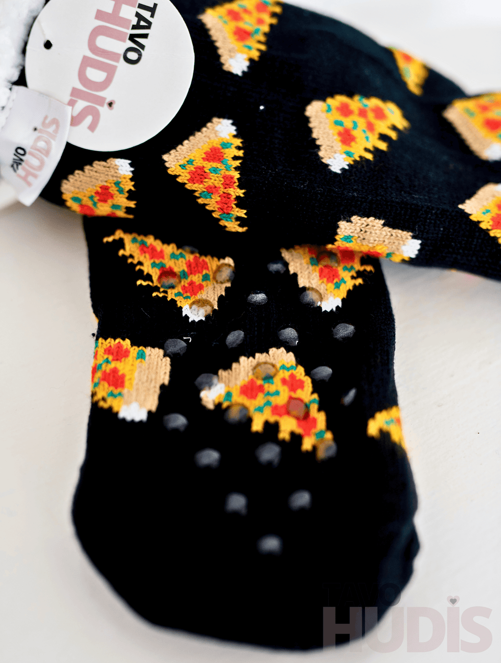 Black Pizza Socks
