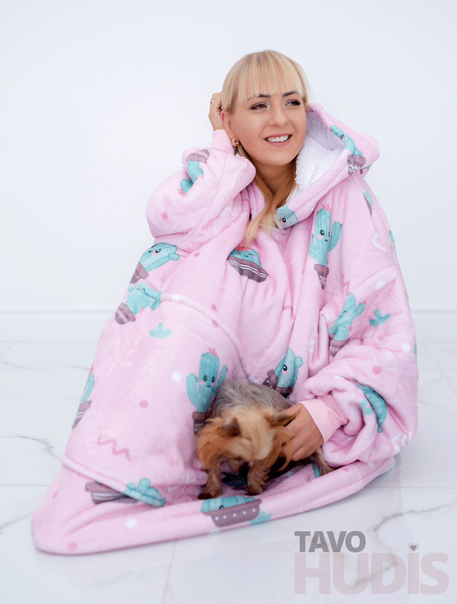 Cacti Blanket Hoodie