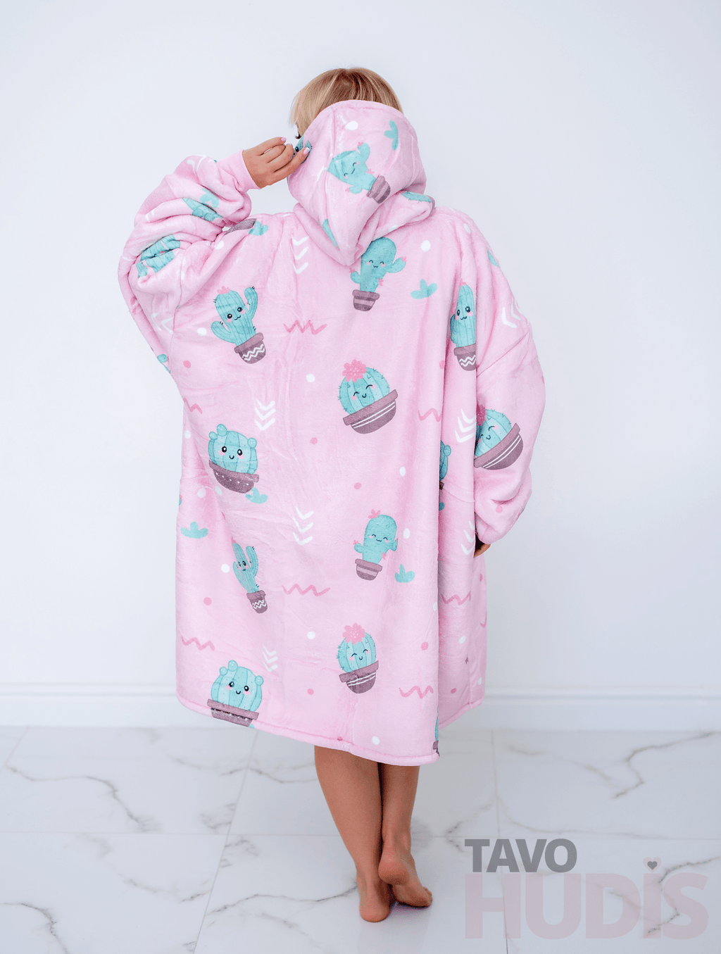 Cacti Blanket Hoodie