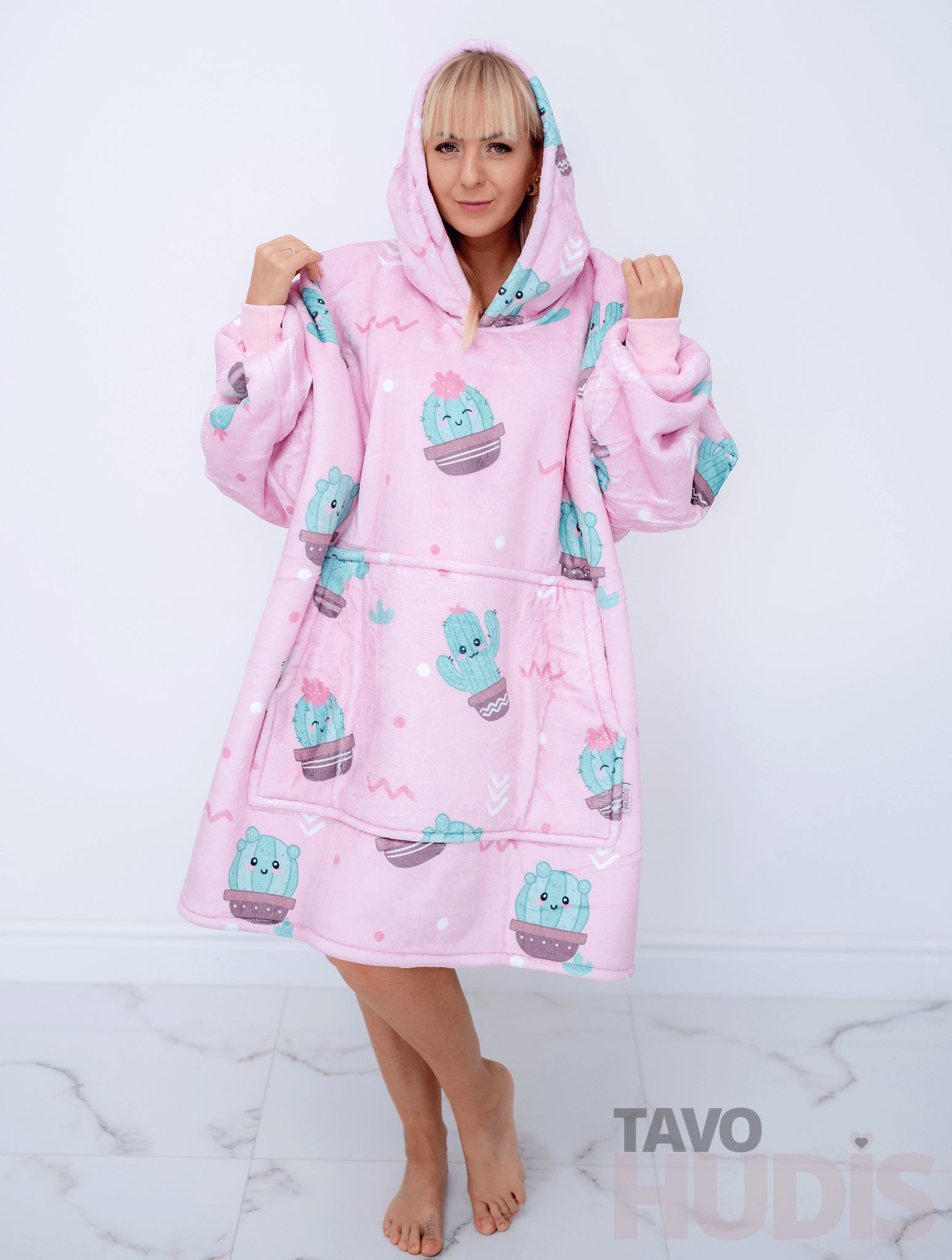 Cacti Blanket Hoodie